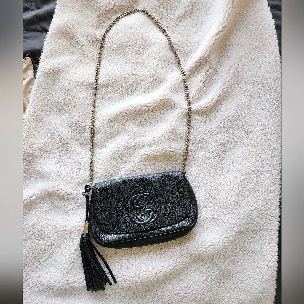 Gucci Pebbled Leather Crossbody